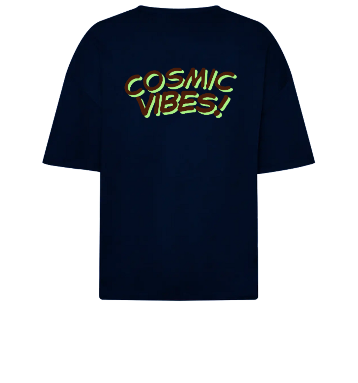Navy Blue OSM - Shivam Cosmic Vibes - Front & Back DTF Print