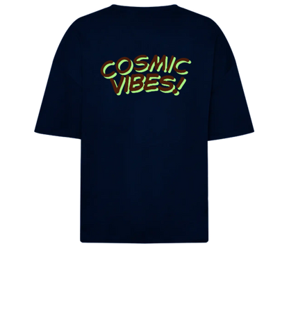 Navy Blue OSM - Shivam Cosmic Vibes - Front & Back DTF Print