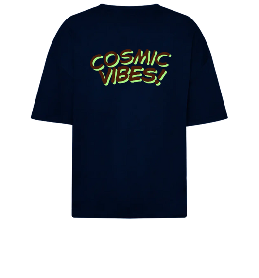Navy Blue OSM - Shivam Cosmic Vibes - Front & Back DTF Print